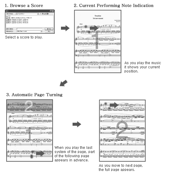 Instructions for the use of MuseBook Score