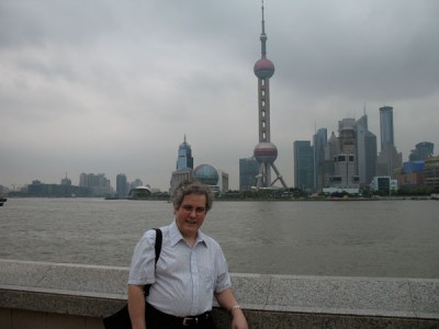 Michael and Pudong, Shanghai, 2008