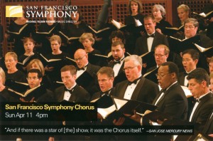 San Francisco Symphony Chorus 2010 promotional postcard